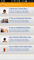 How to Style Short Hair screenshot 2