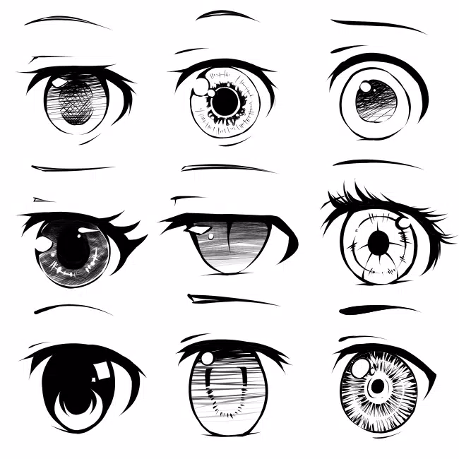 Como Desenhar Olho Masculino Mangá 001 - How to Draw Manga 