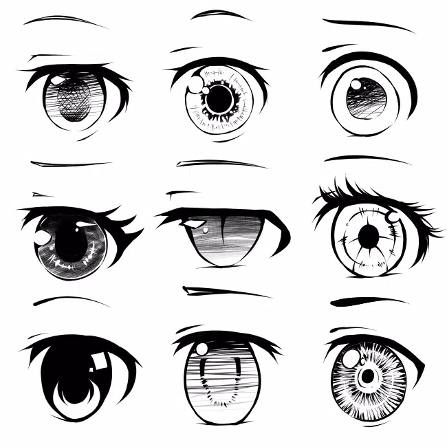 Como desenhar olhos em estilo Mangá 