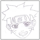 Cómo dibujar a Naruto icono