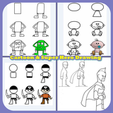 Draw Cartoon Character ícone