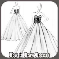 How to Draw Dresses Affiche