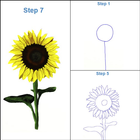 Naucz się rysować kwiat krok po kroku ikona