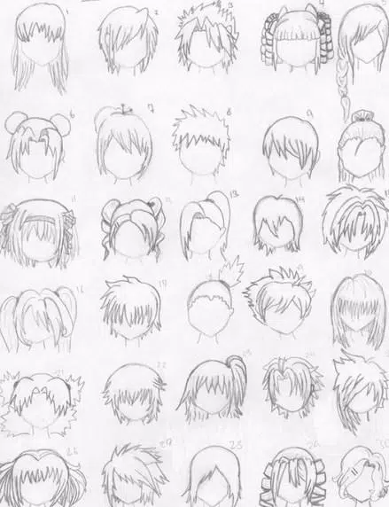 Como Desenhar Anime Como Desenhar Mangá Ideias Para Cabelos  Realistic hair  drawing, Realistic drawings, Drawing hair tutorial