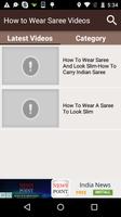 How to Wear Saree Videos Ekran Görüntüsü 1