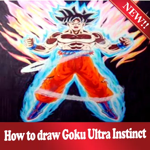 How to draw goku ultra instinct, step-by-step