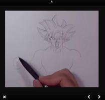 How to draw Goku Ultra Instinct step by step screenshot 1