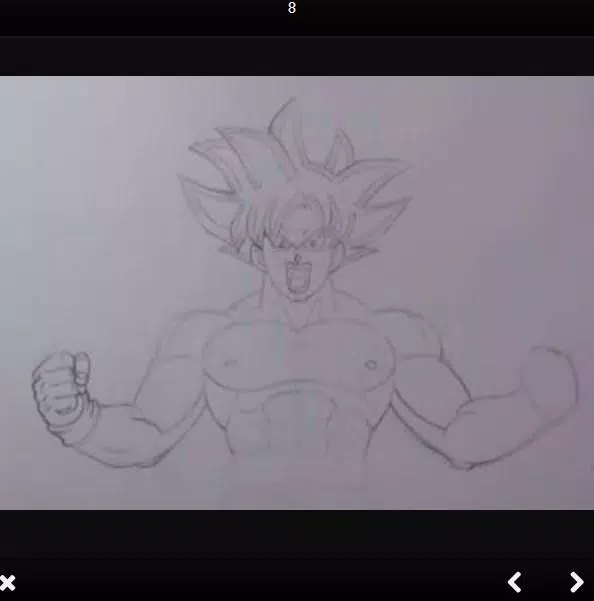 How to draw Goku ( Ultra instinct ), Goku Ultra instict step by step