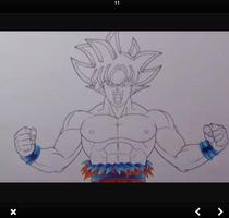 How to draw Goku Ultra Instinct step by step screenshot 3