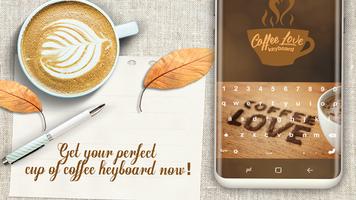 Hot Coffee Love Keyboard Design capture d'écran 2