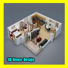 Diseño de casa 3D icono