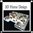 3D Haus Design Zeichen
