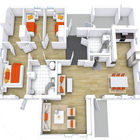 Les plans d'étage 3D Maison icône