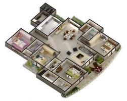 3D Maison Plans d'étage capture d'écran 2