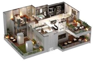 3D Maison Plans d'étage capture d'écran 3