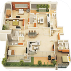 Planos de casa da Casa 3D ícone