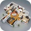 Planos de piso de la casa 3D APK