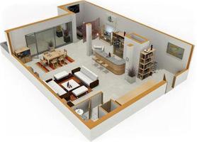 Plans d'étage de maison 3D capture d'écran 1