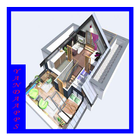 Icona 3d Casa piani di progettazione