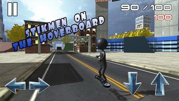 Hoverboard Stickman Simulator الملصق