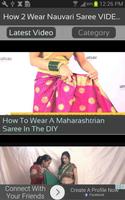 How 2 Wear Nauvari Saree VIDEO capture d'écran 1
