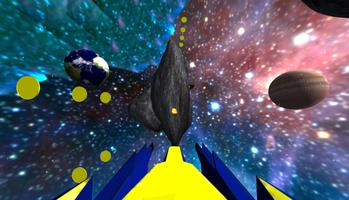 Space Dodger 3D - space flight captura de pantalla 2