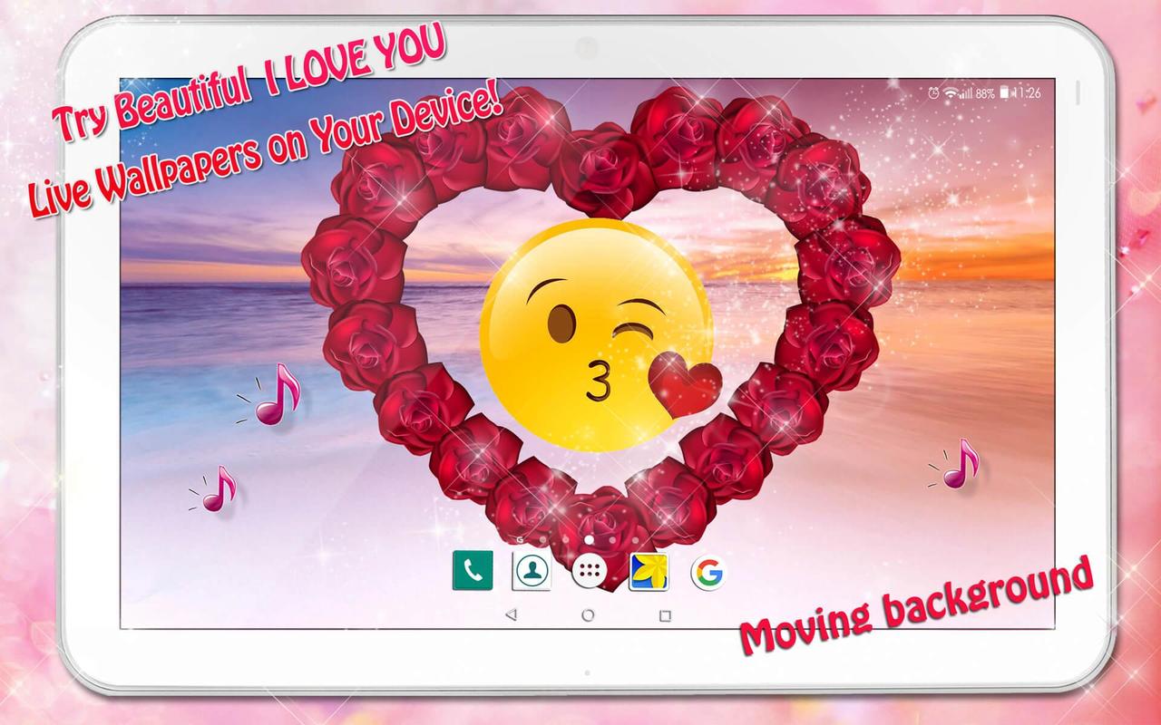 I Love You GIF App Live Wallpapers With Sound APK Download Free