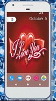 I Love You Wallpaper 스크린샷 1