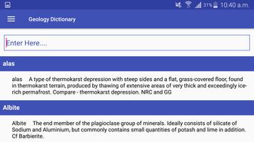 Geology Dictionary اسکرین شاٹ 2