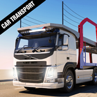 Car Transporter Trailer Truck ไอคอน