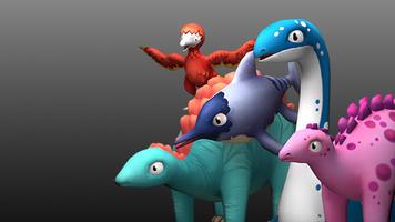 AR Jurassic Dino for kids پوسٹر