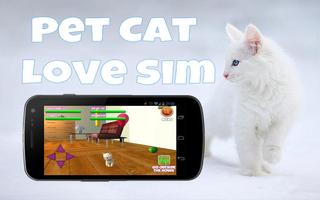 Tamagotchi Pet Cat Love Sim الملصق