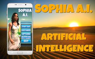 Sophia A.I. Artificial Intelligence Affiche