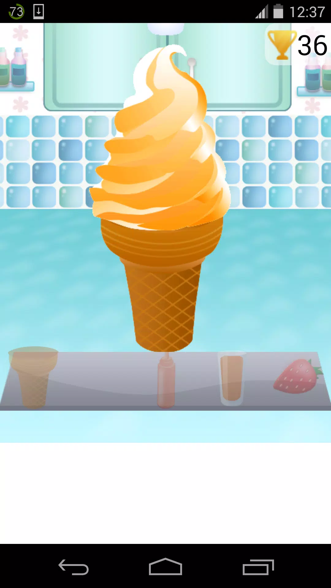 O jogo do sorvete na fase 36 