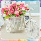Blumen-Korb-Idee Zeichen