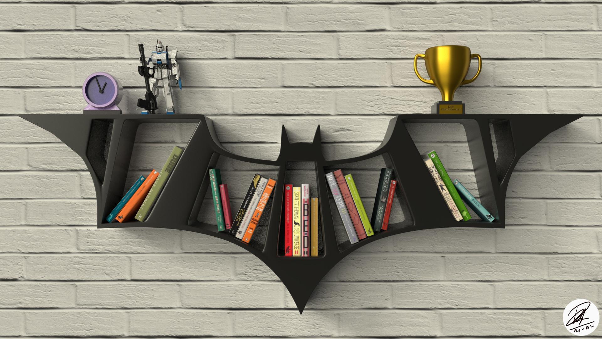 Необычные книжные полки Бэтмен