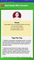 BMI Calculator & Ideal Weight Diet Charts تصوير الشاشة 1