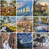 Ideen für Gemälde und Kunstwerke Zeichen