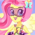 Dress up Fluttershy And Crystal Girls icon