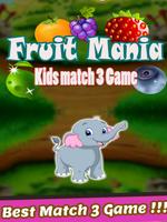 Fruit Mania - Kids Match 3 Game poster