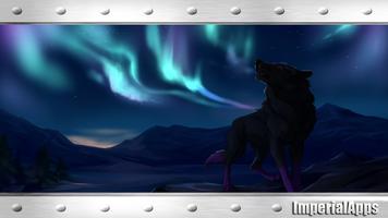 Black Wolf Animal Wallpaper capture d'écran 3