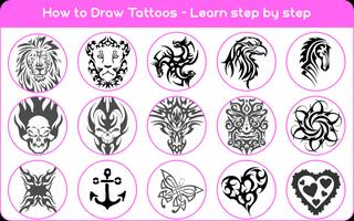 How to draw tattoos – Tattoo design maker 2018 capture d'écran 1