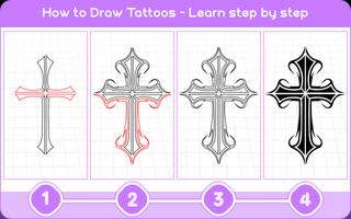 How to draw tattoos – Tattoo design maker 2018 capture d'écran 2