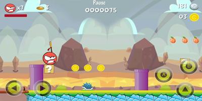 Bossy Ball : in new red adventure 4 worlds capture d'écran 1