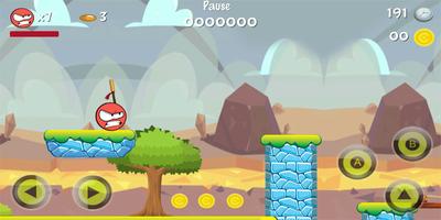Bossy Ball : in new red adventure 4 worlds capture d'écran 3
