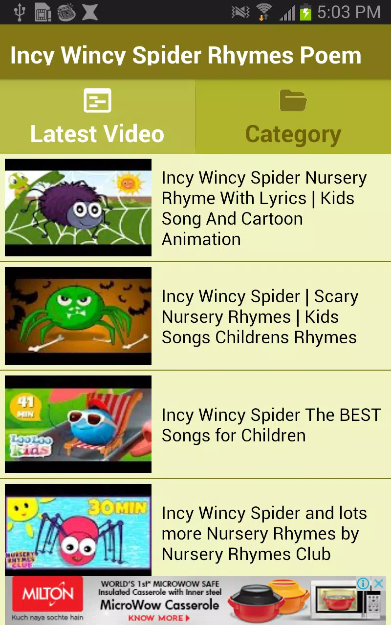 Incy Wincy Spider - Song / Nursery Rhyme for Kids