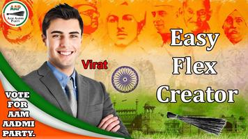Aam Aadmi Party (AAP) Banner: Flex Maker & Frame poster