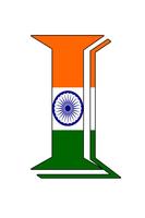 Indian Flag Letter Wallpaper Affiche