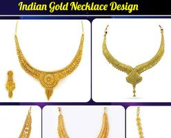 Indian Gold Necklace Design Affiche