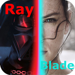 Rey's lightsaber vibro animated jedi